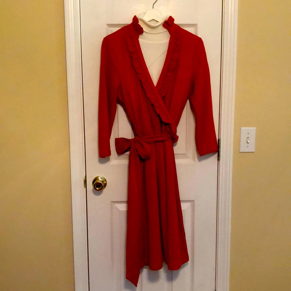 Banana Republic dress; knee length; feels almost sweater like; very nice!